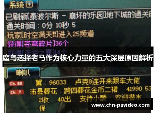 魔鸟选择老马作为核心力量的五大深层原因解析 魔鸟选择老马作为核心力量的五大深层原因解析